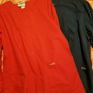 2 scrub jackets